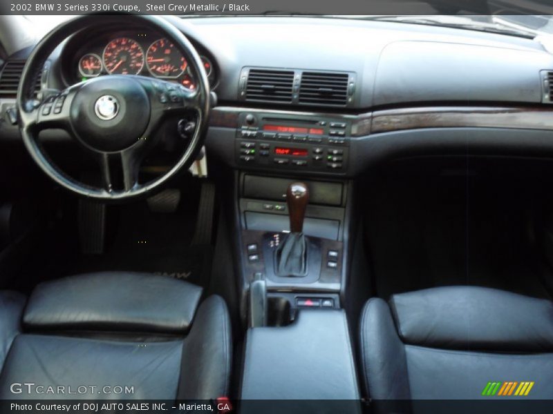 Steel Grey Metallic / Black 2002 BMW 3 Series 330i Coupe