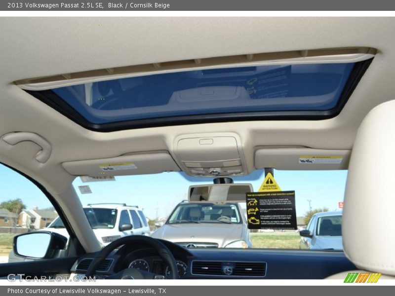 Black / Cornsilk Beige 2013 Volkswagen Passat 2.5L SE