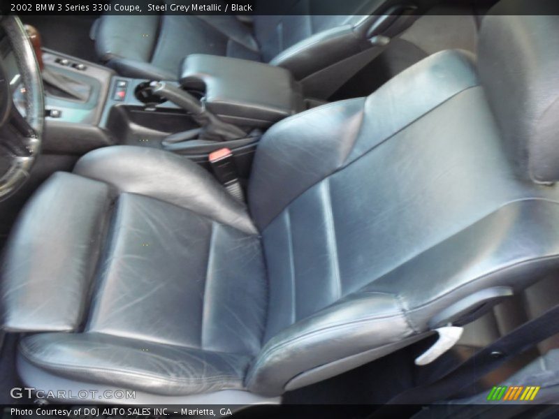 Steel Grey Metallic / Black 2002 BMW 3 Series 330i Coupe