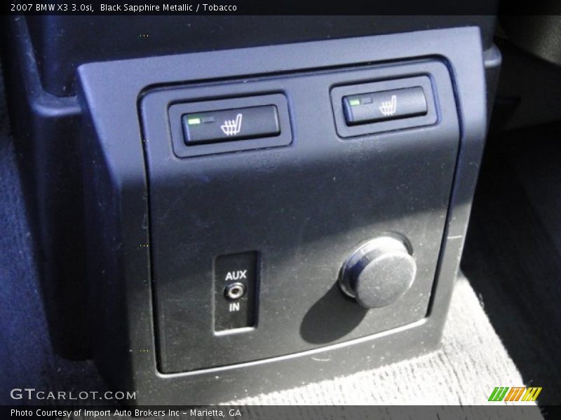 Black Sapphire Metallic / Tobacco 2007 BMW X3 3.0si