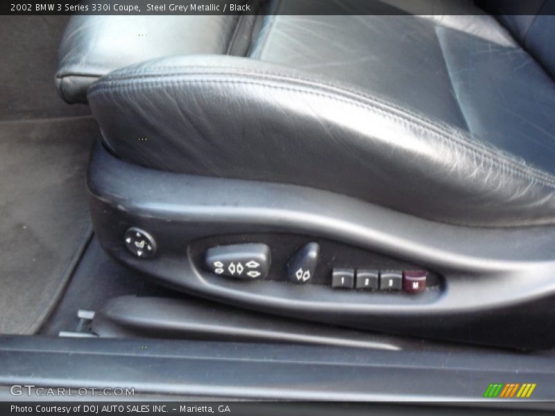 Steel Grey Metallic / Black 2002 BMW 3 Series 330i Coupe