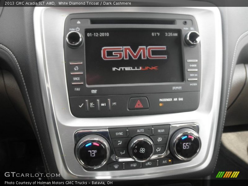 Controls of 2013 Acadia SLT AWD
