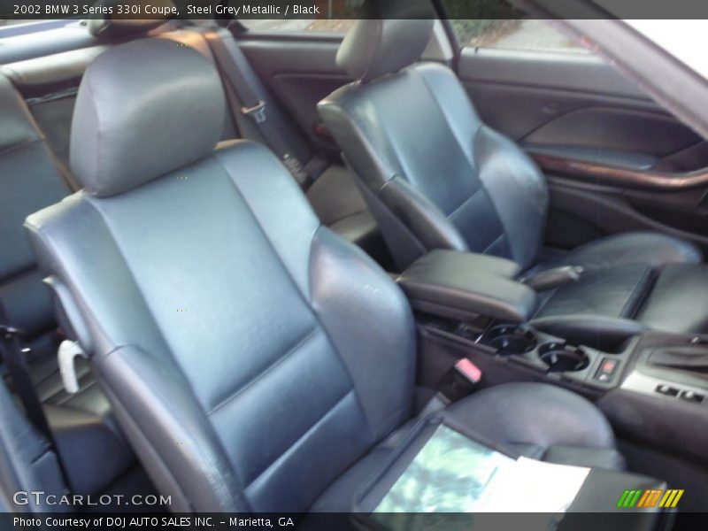Steel Grey Metallic / Black 2002 BMW 3 Series 330i Coupe