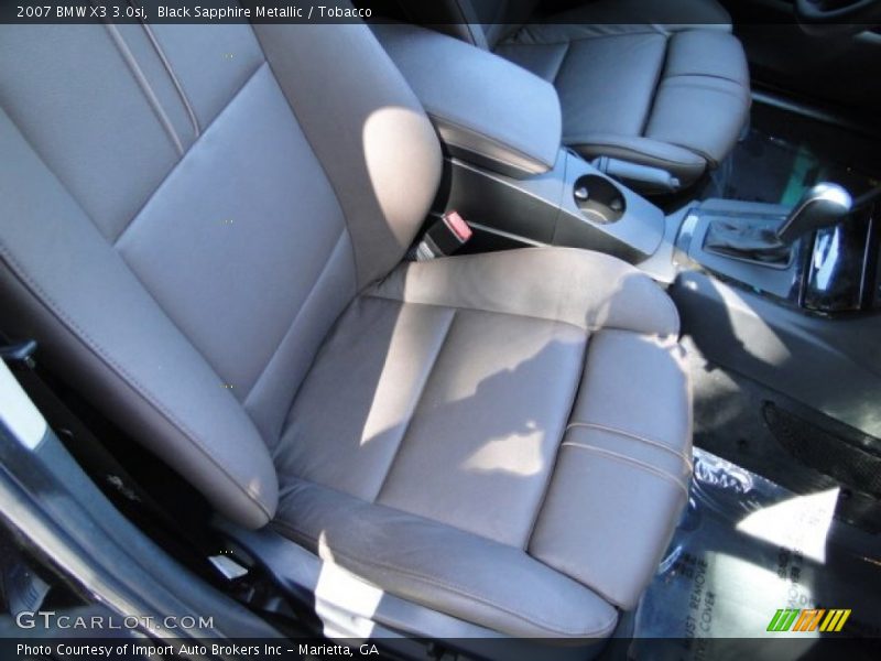 Black Sapphire Metallic / Tobacco 2007 BMW X3 3.0si