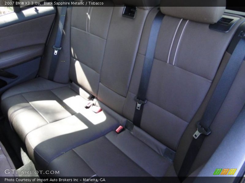 Black Sapphire Metallic / Tobacco 2007 BMW X3 3.0si