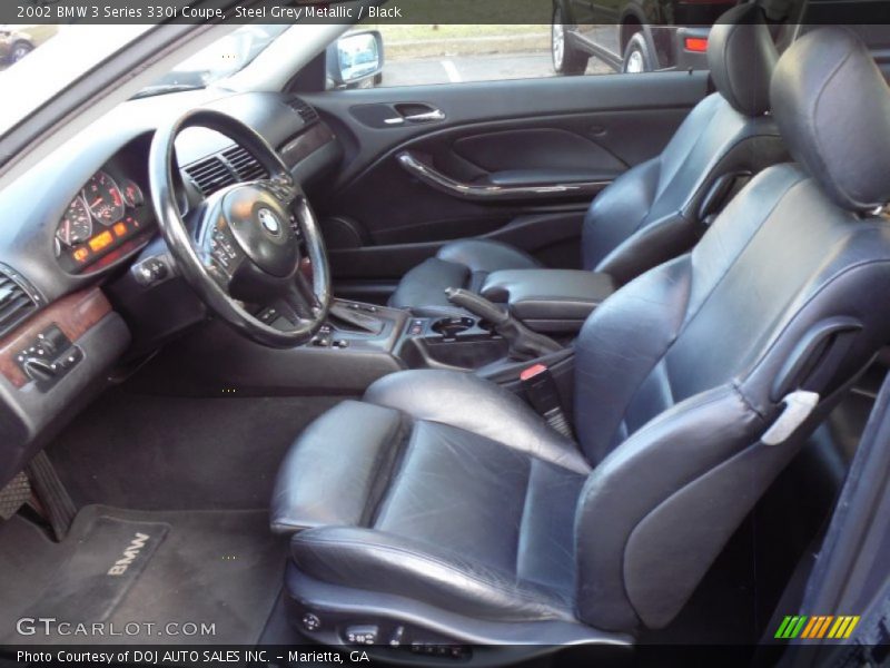 Steel Grey Metallic / Black 2002 BMW 3 Series 330i Coupe