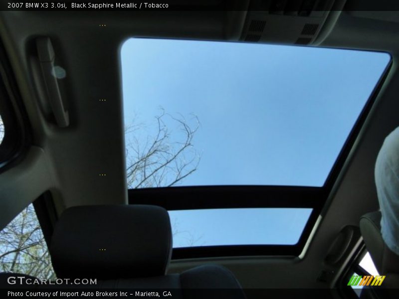 Black Sapphire Metallic / Tobacco 2007 BMW X3 3.0si