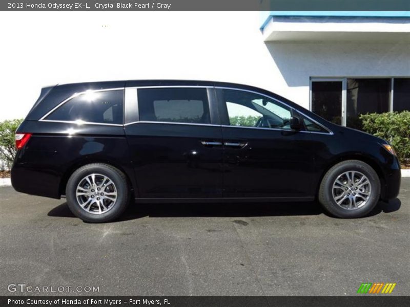 Crystal Black Pearl / Gray 2013 Honda Odyssey EX-L