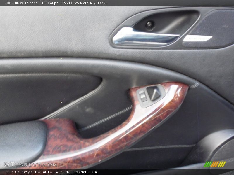 Steel Grey Metallic / Black 2002 BMW 3 Series 330i Coupe
