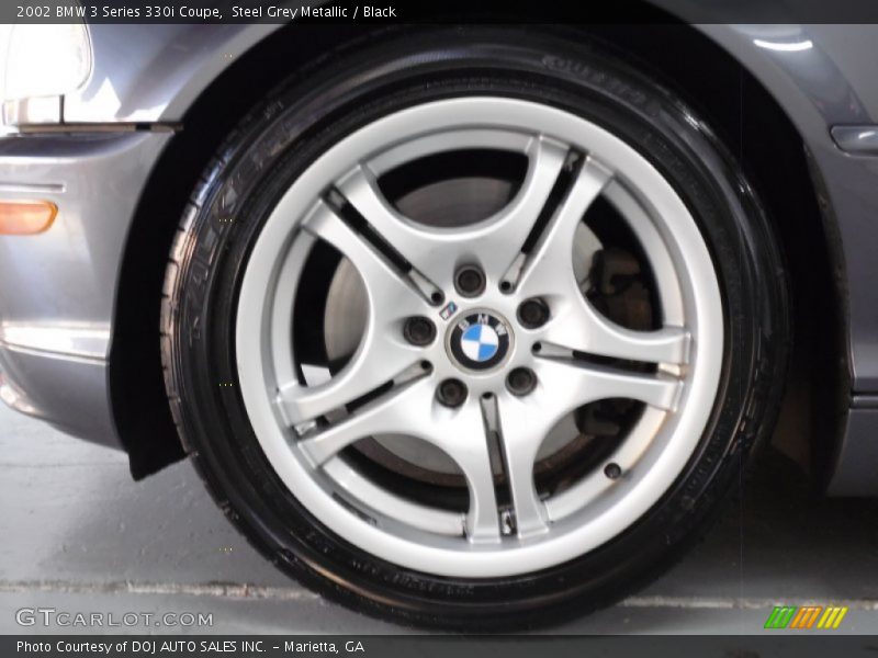 Steel Grey Metallic / Black 2002 BMW 3 Series 330i Coupe