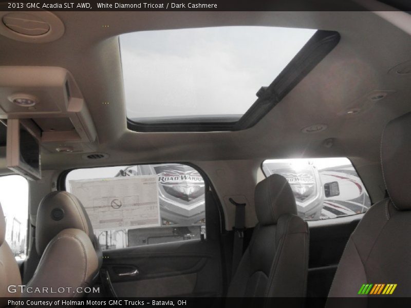 Sunroof of 2013 Acadia SLT AWD