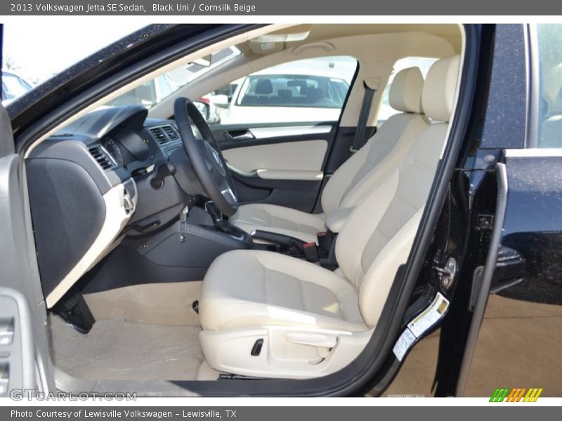 Black Uni / Cornsilk Beige 2013 Volkswagen Jetta SE Sedan