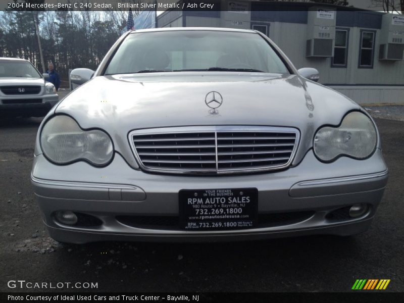 Brilliant Silver Metallic / Ash Grey 2004 Mercedes-Benz C 240 Sedan