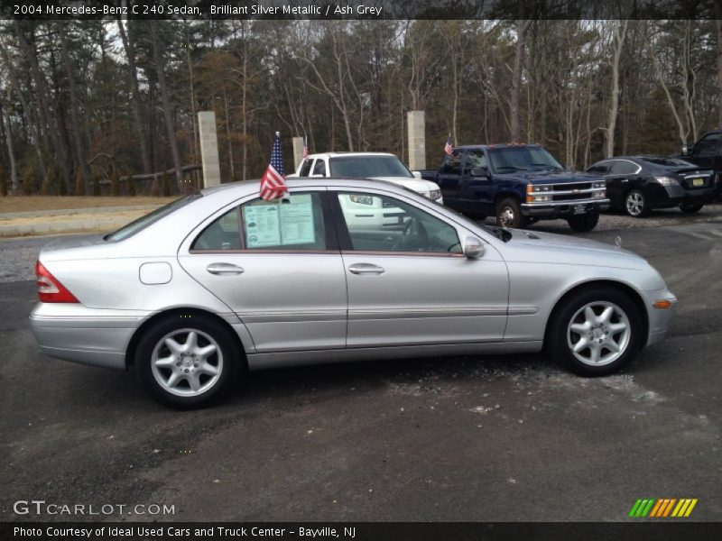 Brilliant Silver Metallic / Ash Grey 2004 Mercedes-Benz C 240 Sedan