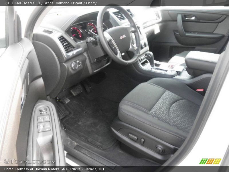 White Diamond Tricoat / Ebony 2013 GMC Acadia SLE