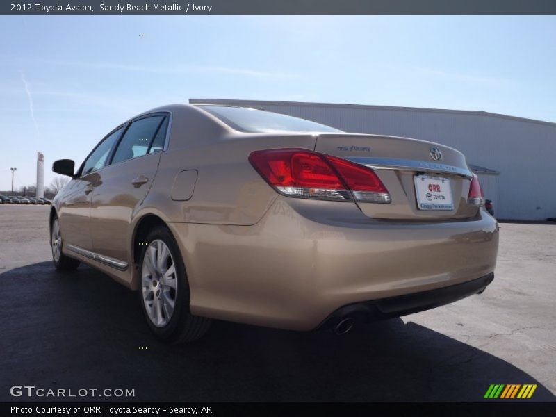 Sandy Beach Metallic / Ivory 2012 Toyota Avalon