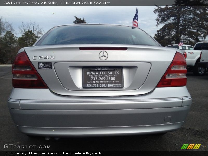 Brilliant Silver Metallic / Ash Grey 2004 Mercedes-Benz C 240 Sedan