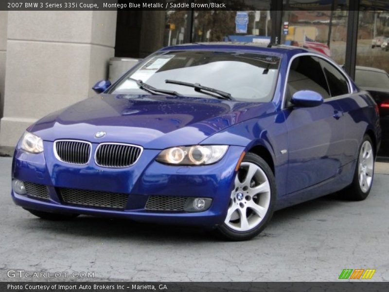 Montego Blue Metallic / Saddle Brown/Black 2007 BMW 3 Series 335i Coupe