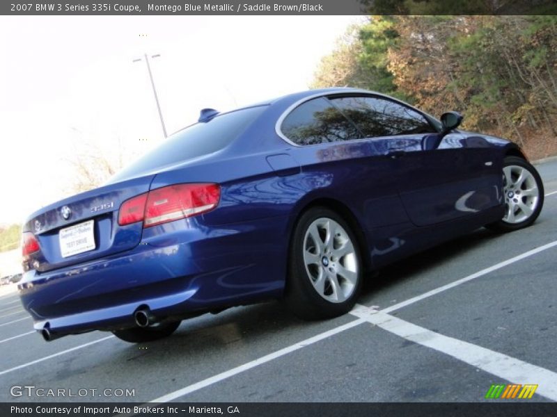 Montego Blue Metallic / Saddle Brown/Black 2007 BMW 3 Series 335i Coupe