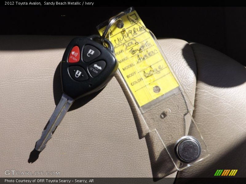Sandy Beach Metallic / Ivory 2012 Toyota Avalon
