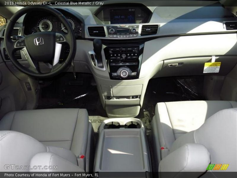 Celestial Blue Metallic / Gray 2013 Honda Odyssey EX-L
