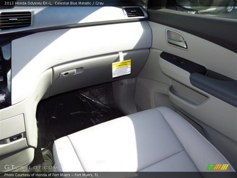 Celestial Blue Metallic / Gray 2013 Honda Odyssey EX-L