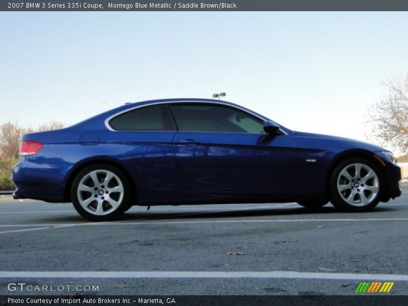 Montego Blue Metallic / Saddle Brown/Black 2007 BMW 3 Series 335i Coupe