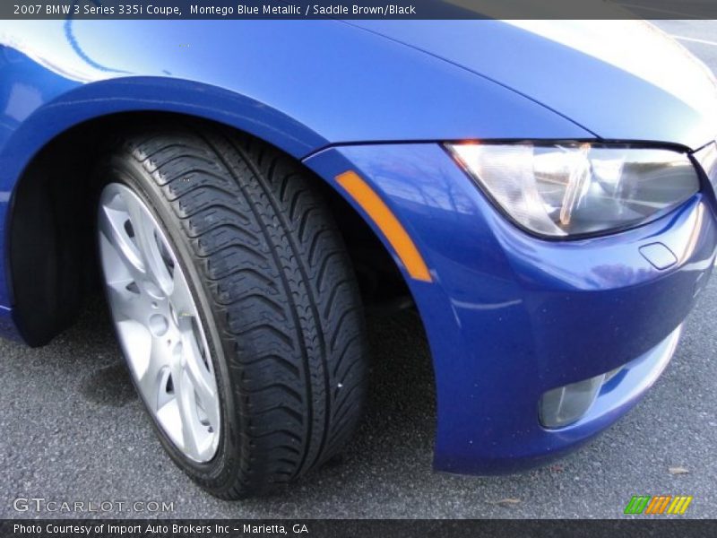 Montego Blue Metallic / Saddle Brown/Black 2007 BMW 3 Series 335i Coupe