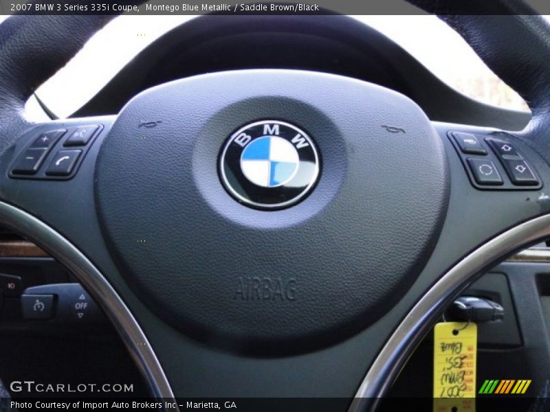 Montego Blue Metallic / Saddle Brown/Black 2007 BMW 3 Series 335i Coupe