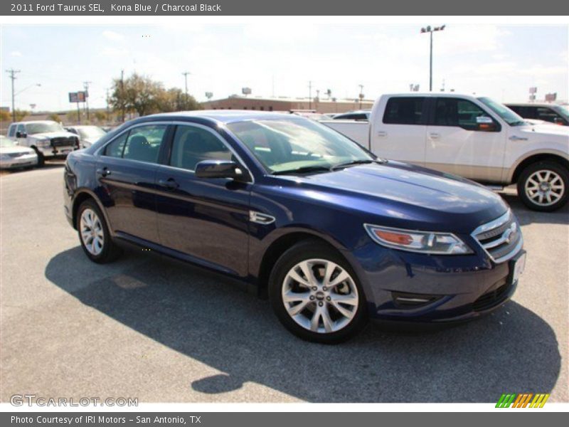 Kona Blue / Charcoal Black 2011 Ford Taurus SEL