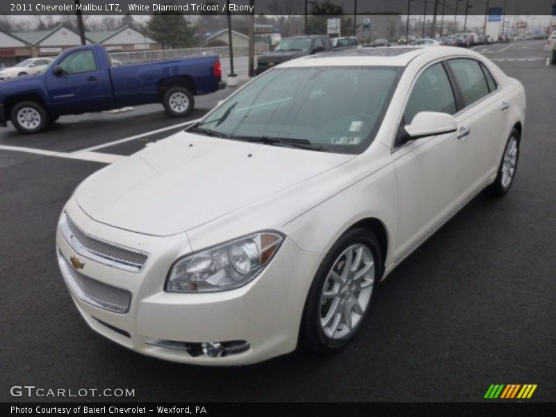 White Diamond Tricoat / Ebony 2011 Chevrolet Malibu LTZ