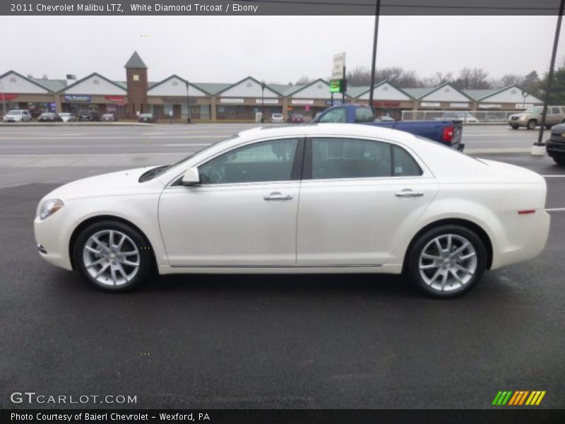 White Diamond Tricoat / Ebony 2011 Chevrolet Malibu LTZ