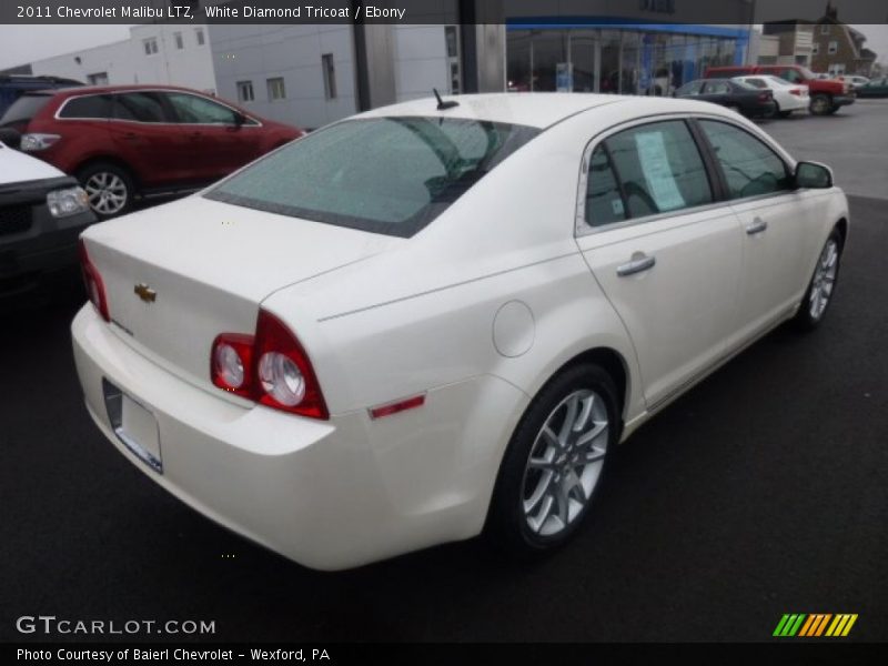 White Diamond Tricoat / Ebony 2011 Chevrolet Malibu LTZ