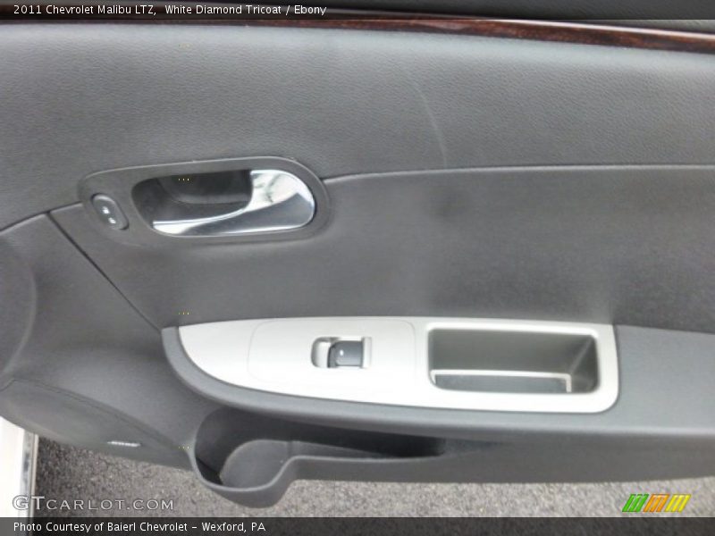 White Diamond Tricoat / Ebony 2011 Chevrolet Malibu LTZ