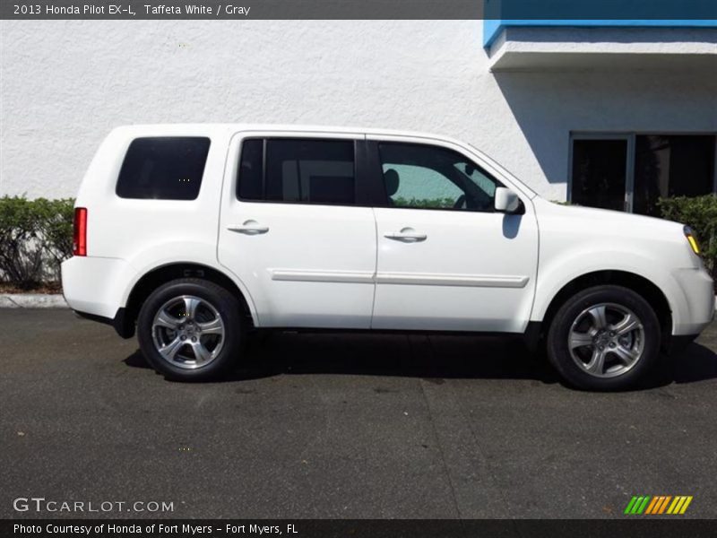 Taffeta White / Gray 2013 Honda Pilot EX-L
