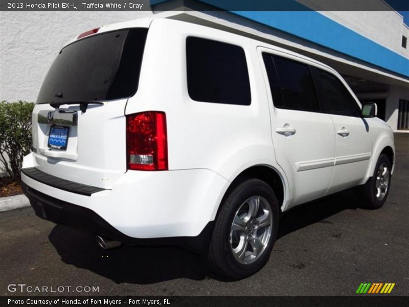 Taffeta White / Gray 2013 Honda Pilot EX-L