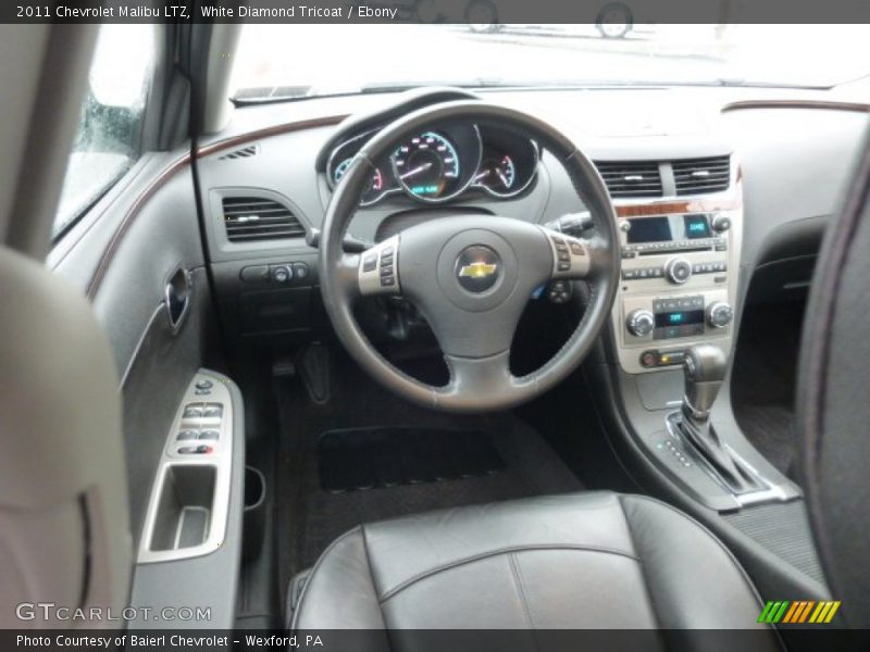 White Diamond Tricoat / Ebony 2011 Chevrolet Malibu LTZ