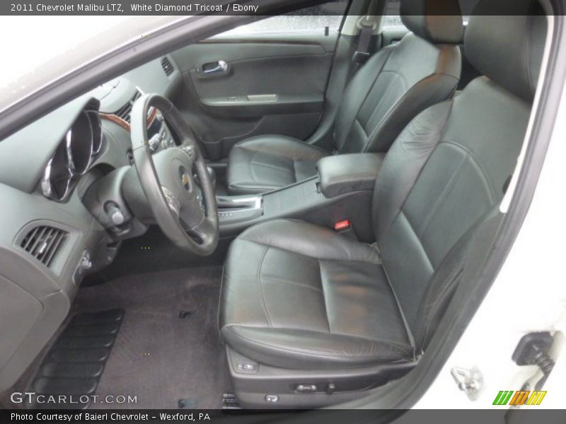 White Diamond Tricoat / Ebony 2011 Chevrolet Malibu LTZ