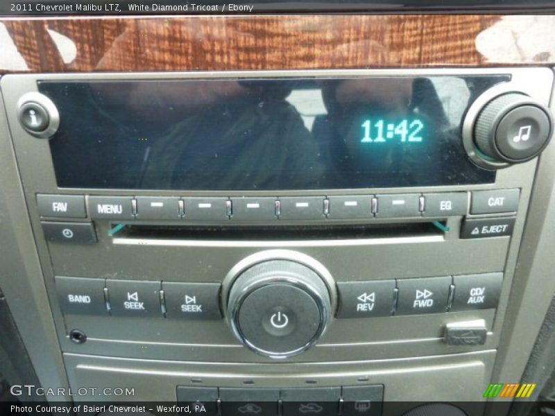 White Diamond Tricoat / Ebony 2011 Chevrolet Malibu LTZ