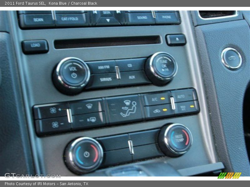 Kona Blue / Charcoal Black 2011 Ford Taurus SEL