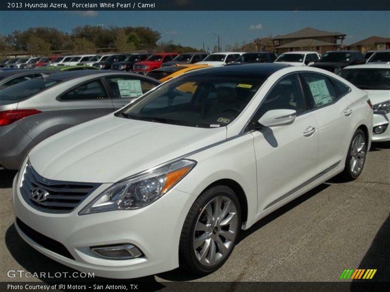 Porcelain White Pearl / Camel 2013 Hyundai Azera