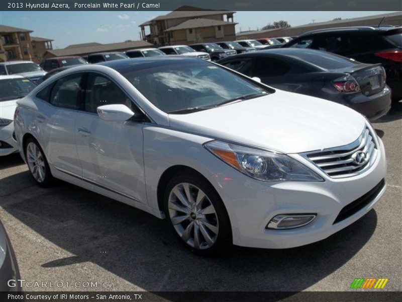 Porcelain White Pearl / Camel 2013 Hyundai Azera