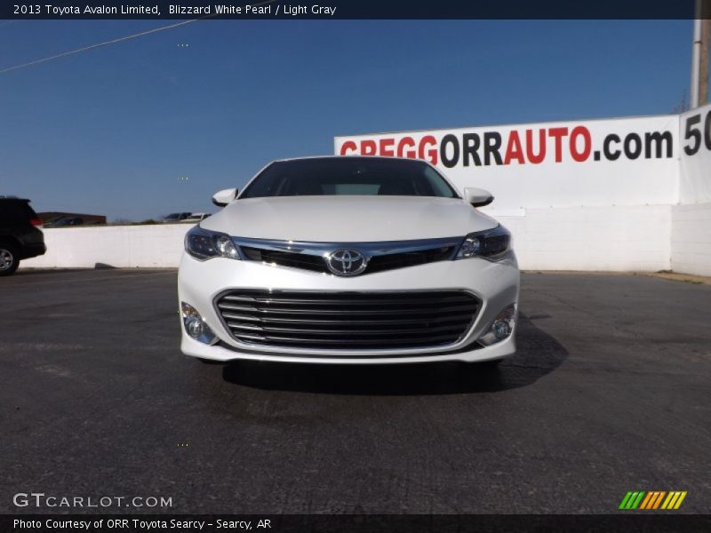 Blizzard White Pearl / Light Gray 2013 Toyota Avalon Limited