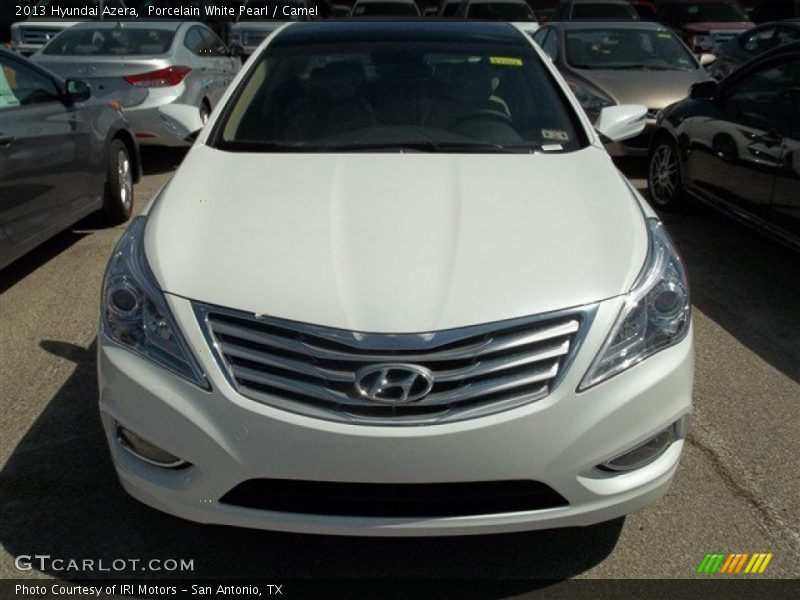 Porcelain White Pearl / Camel 2013 Hyundai Azera