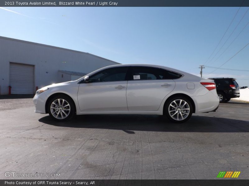 Blizzard White Pearl / Light Gray 2013 Toyota Avalon Limited
