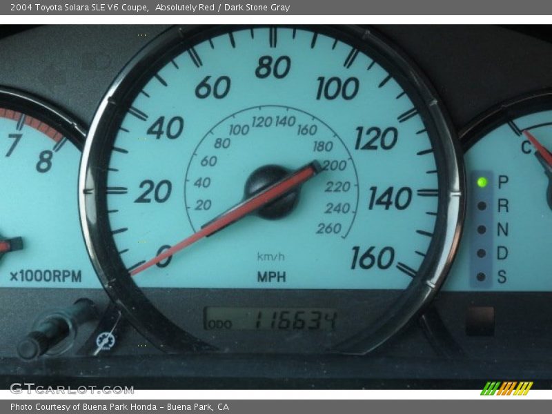 Absolutely Red / Dark Stone Gray 2004 Toyota Solara SLE V6 Coupe