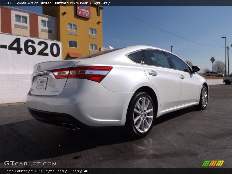 Blizzard White Pearl / Light Gray 2013 Toyota Avalon Limited