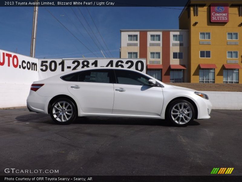 Blizzard White Pearl / Light Gray 2013 Toyota Avalon Limited