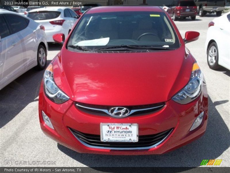 Red Allure / Beige 2013 Hyundai Elantra GLS