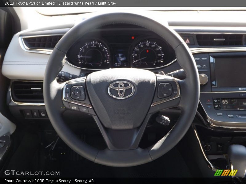 Blizzard White Pearl / Light Gray 2013 Toyota Avalon Limited